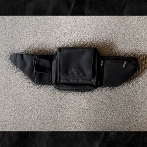 Black Belt Bag with Sleek Design and Durable Fabric